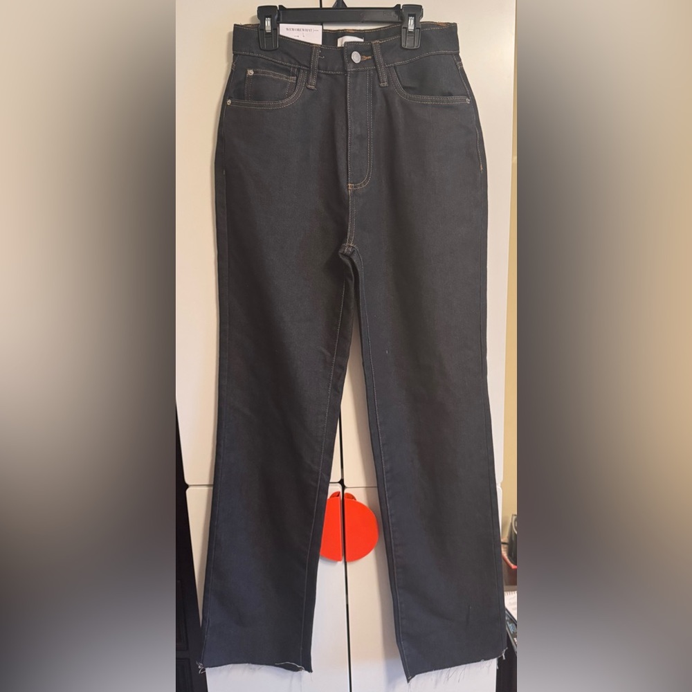 WeWoreWhat high rise dad Jean blue/black color.Size 26